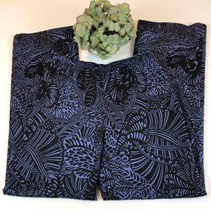 Blue & Black 100% Silk Lined Custom Made Pants